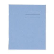 8x6.5" Exercise Book 48 Page, 10mm Squared, Light Blue - Pack of 100